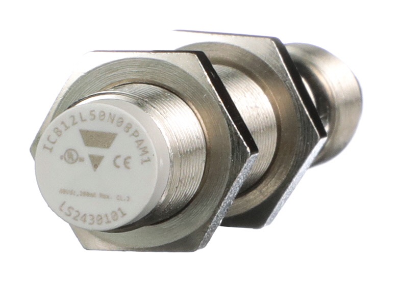 Carlo Gavazzi Inductive Proximity Metal Barrel Sensor; 12mm; Non-Embeddable; 10-36VDC; 1NO &plus; 1NC; PNP; Connector - M12